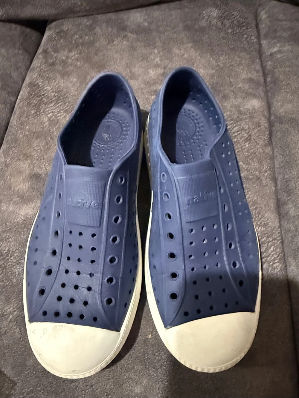 Boys Native Lightweight Navy Slip-On Water-Resistant Casual Shoe